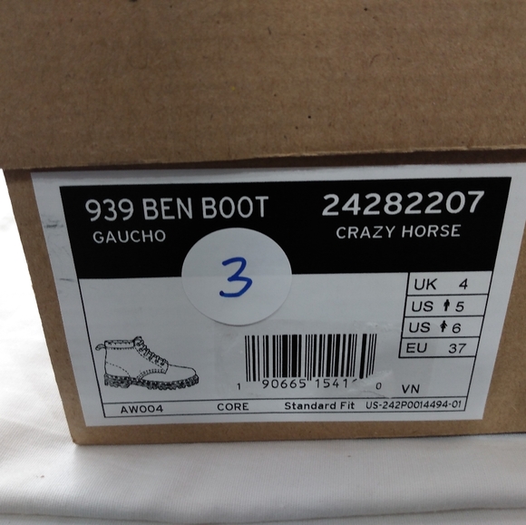 Dr. Martens 939 Ben Boot Unisex Men 6/Women's 5 Brown INV#3 - Picture 8 of 10